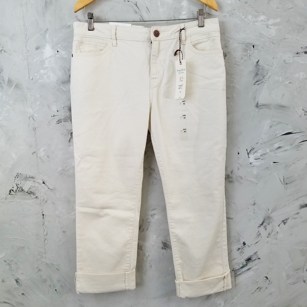 SIMPLY VERA Off White Jeans - Picture 3 of 7